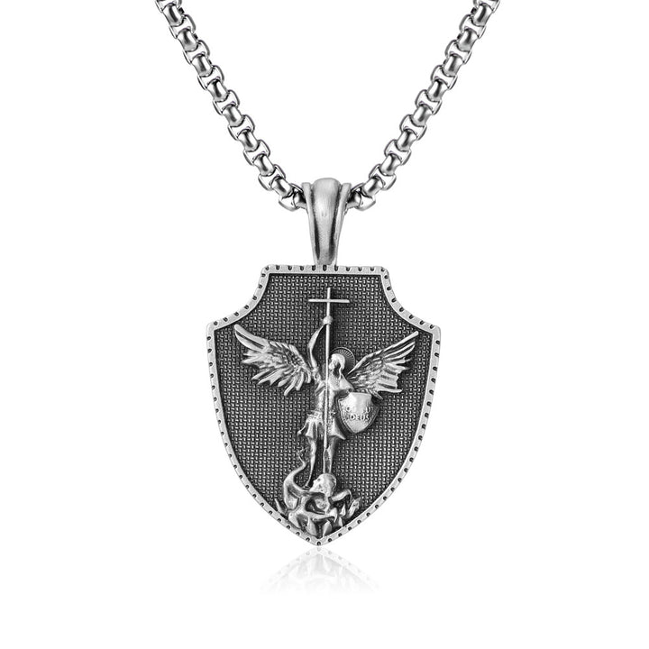 Christianartworkshop Archangel Saint Michael Shield Necklace1 - image 7