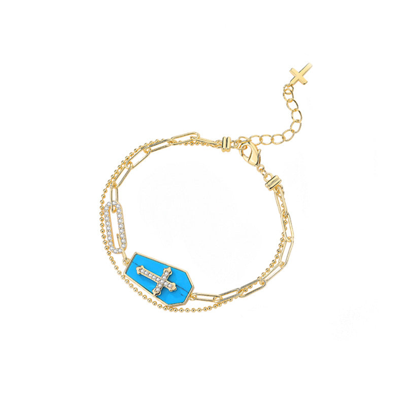 Christianartworkshop Holy Father Blessed Shield Cross Bracelet - image 4