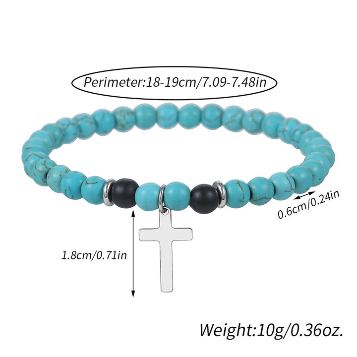 Christianartworkshop Blessing Turquoise Stretch Bracelet - image 4