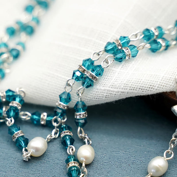 Christianartworkshop Alloy & Crystal Prayer Single Decade Rosary - image 5