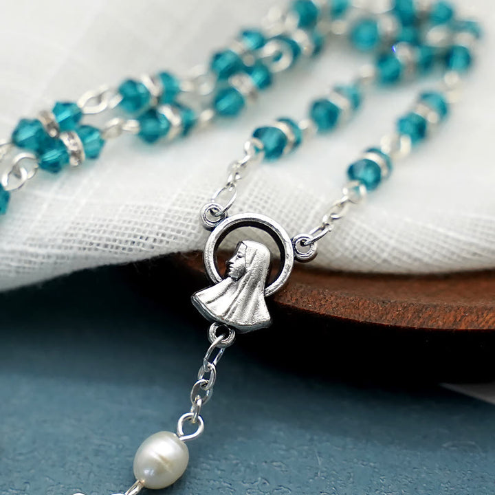 Christianartworkshop Alloy & Crystal Prayer Single Decade Rosary - image 4