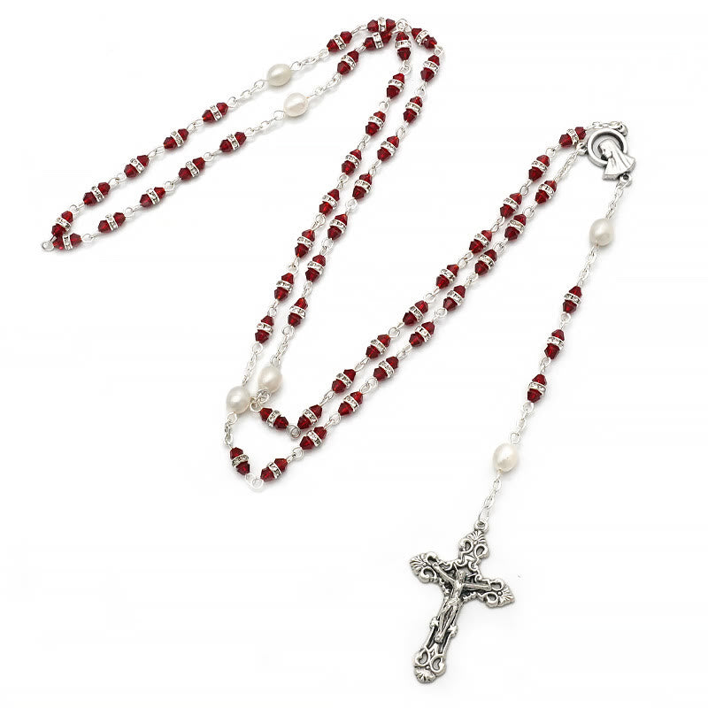 Christianartworkshop Alloy & Crystal Prayer Single Decade Rosary - image 2