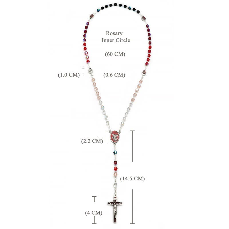 Christianartworkshop St. Michael the Archangel Crystal Blessing Rosary - image 7
