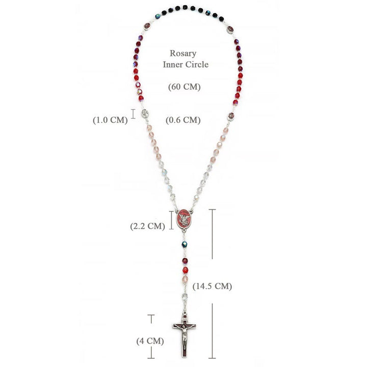 Christianartworkshop St. Michael the Archangel Crystal Blessing Rosary - image 7