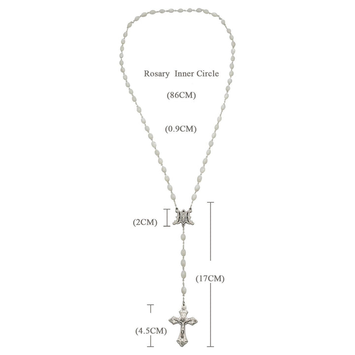 Christianartworkshop Blessed Virgin Mary: Catholic Mother-of-Pearl Rosary - image 6