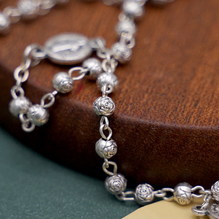Christianartworkshop St. Benedict Alloy Refined Rosary - image 4