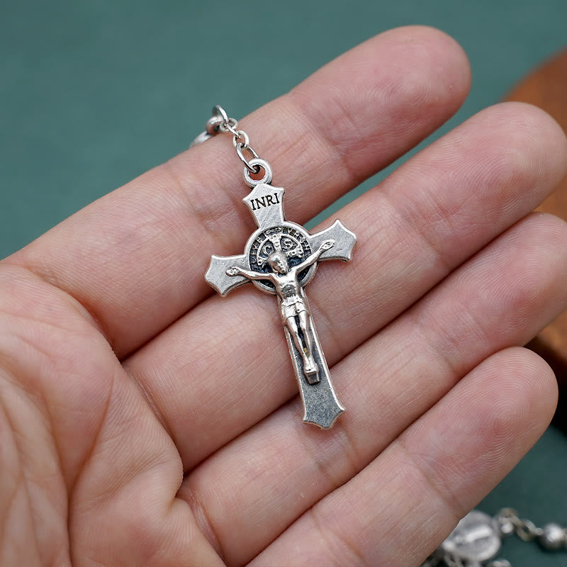 Christianartworkshop St. Benedict Alloy Refined Rosary - image 2