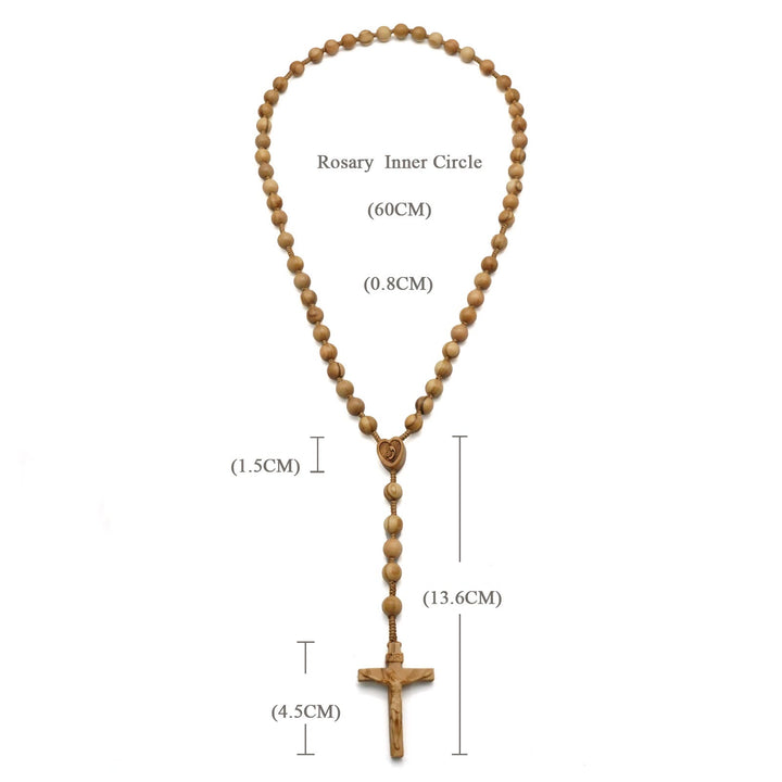 Christianartworkshop Handmade Olive Wood Quality Praying Rosary - image 6