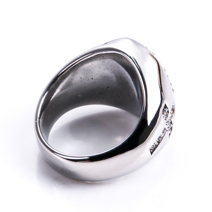 Christianartworkshop Virgin Mary Stainless Steel Ring Cross Sign Catholic Rings for Religious Jewelry - image 10