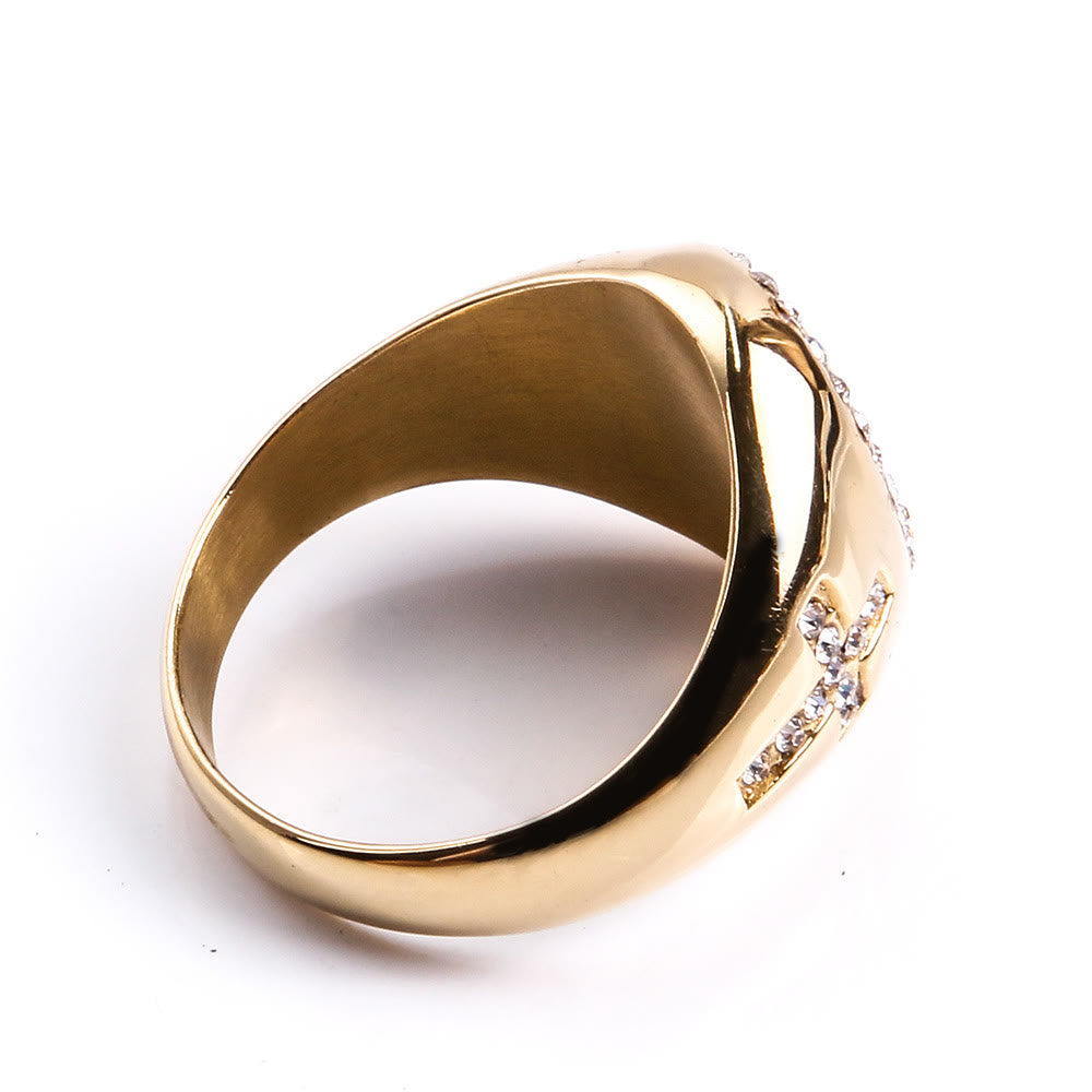 Christianartworkshop Virgin Mary Stainless Steel Ring Cross Sign Catholic Rings for Religious Jewelry - image 4