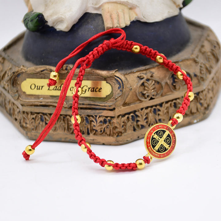 Saint Benedict Adjustable Bracelet - St. Benedict - image 1