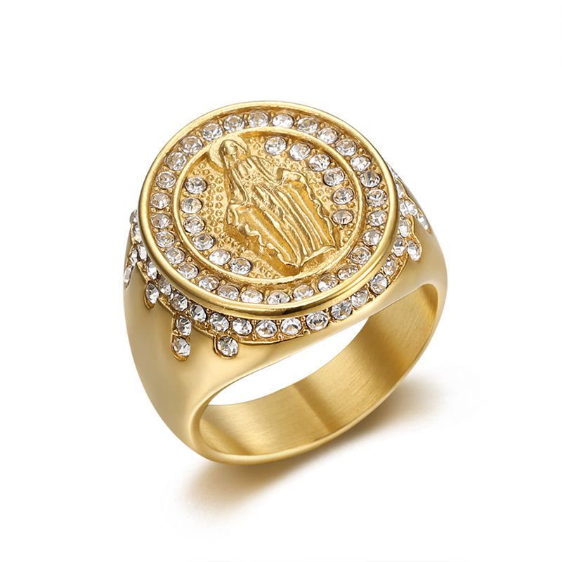 Christianartworkshop Virgin Mary Stainless Steel Catholic Ring - image 4
