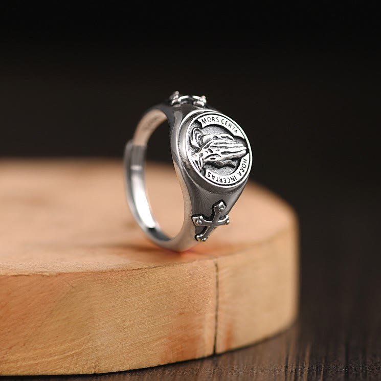 Christianartworkshop Praying Hands Adjustable Ring - image 2