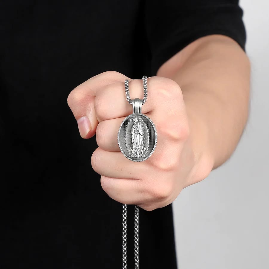 Christianartworkshop Our Lady of Guadalupe Virgin Mary Necklace - image 6