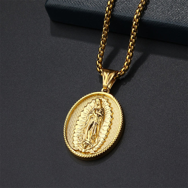 Christianartworkshop Our Lady of Guadalupe Virgin Mary Necklace - Golden - image 7