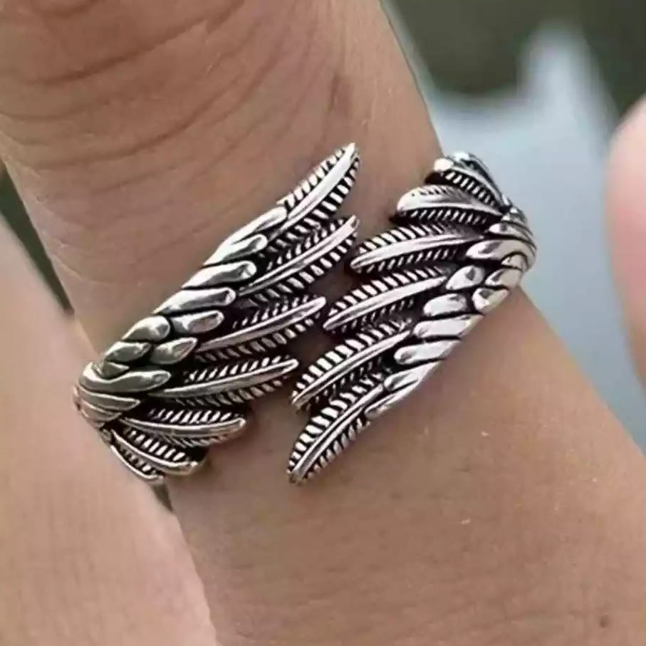 Christianartworkshop Pure Angel Wings Adjustable Ring - image 2