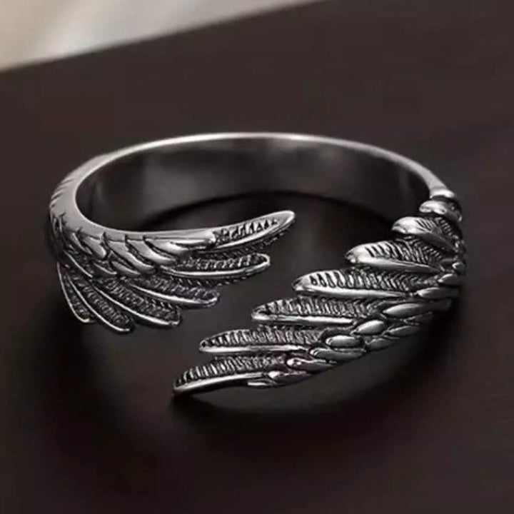 Christianartworkshop Pure Angel Wings Adjustable Ring - Adjustable(Suitable for US sizes 7-9) - image 0