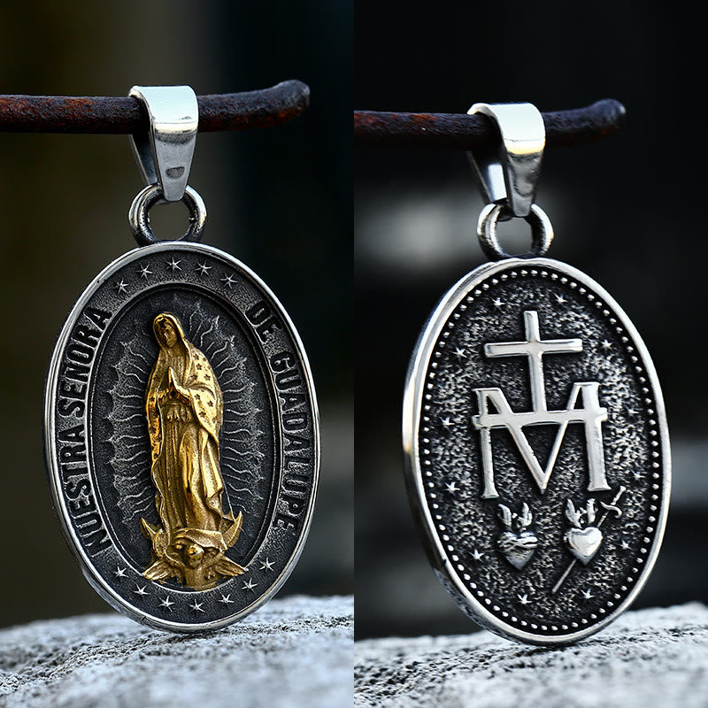 Christianartworkshop The Patron Saint: Our Lady of Guadalupe Necklace - image 5