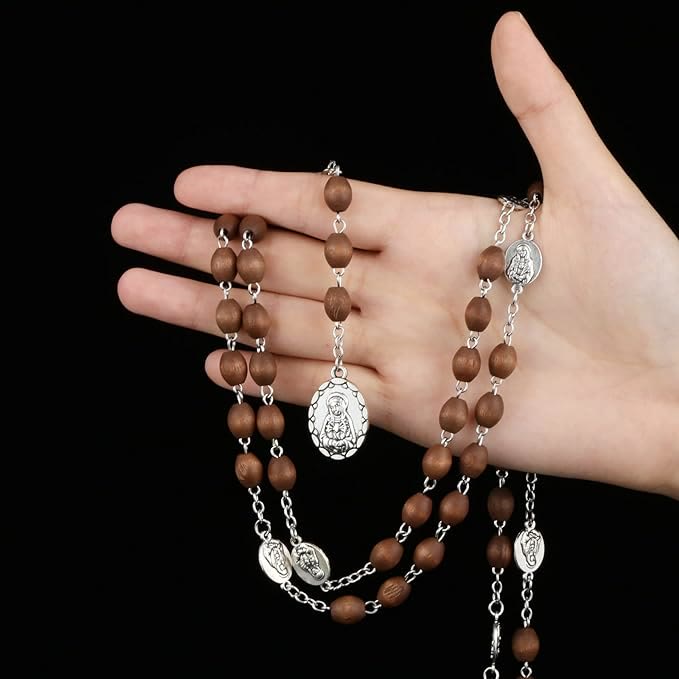 Seven Sorrows Olive Wood Rosary of the Virgin Mary - image 2