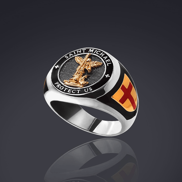Christianartworkshop Saint Michael the Archangel Protection Ring - image 2