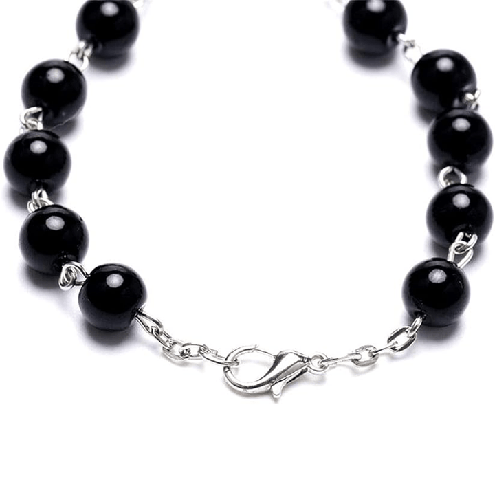 Handmade Beaded Cross Bracelet Pocket Rosary - image 3