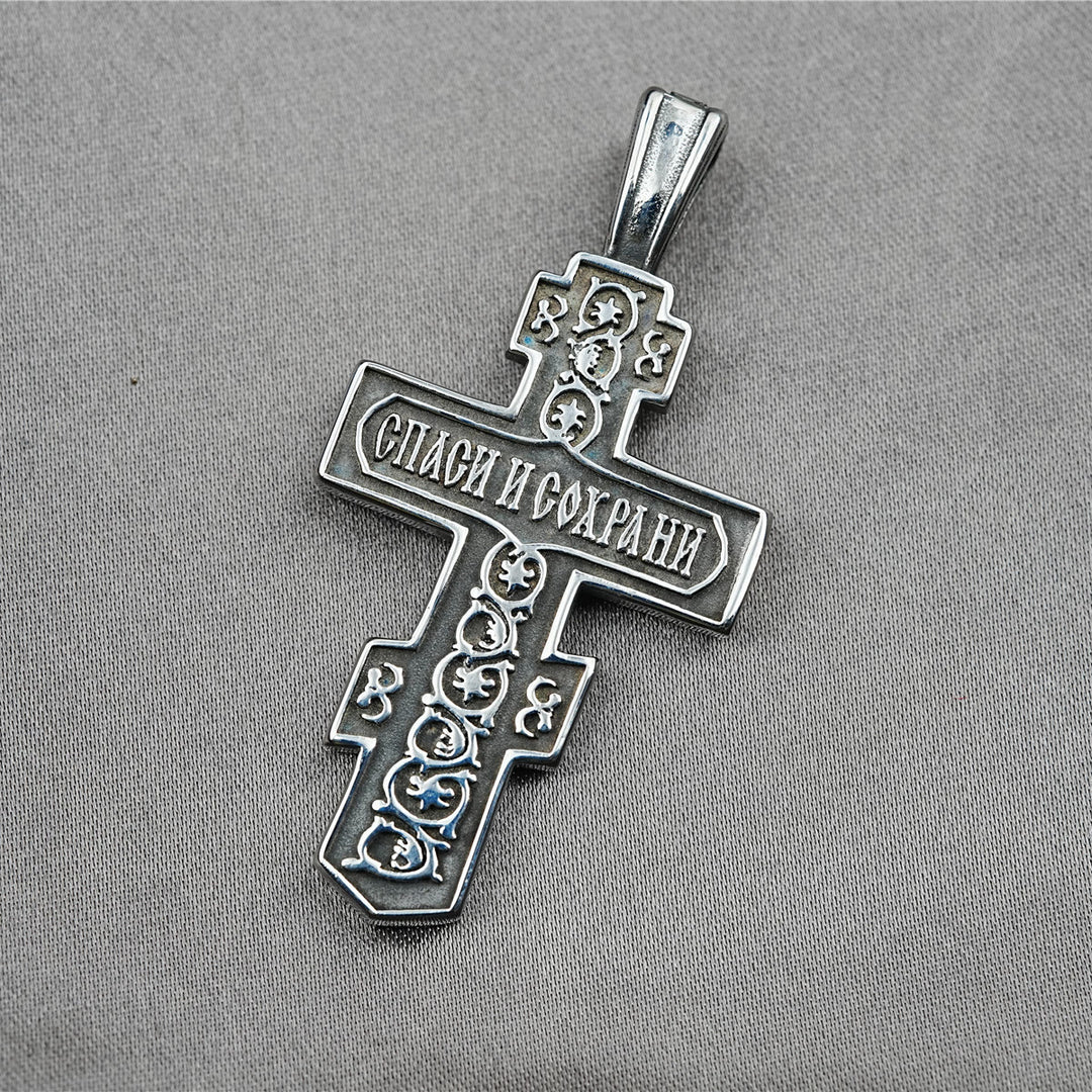 Christianartworkshop FAITH AS YOUR ARMOR: Orthodox Jesus Crucifix Necklace - image 7