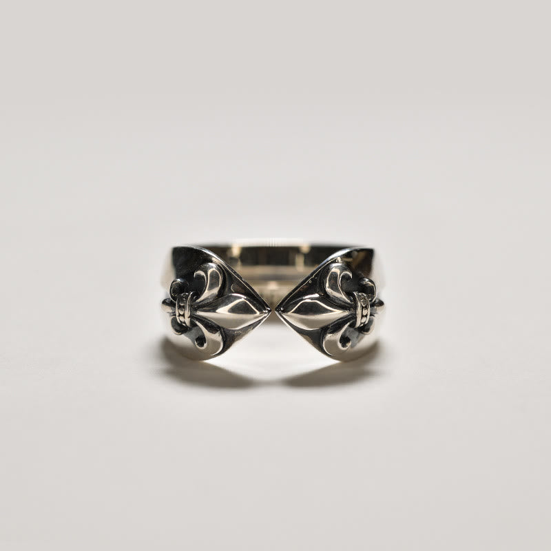 Christianartworkshop Medieval Retro Cross Iris Ring - image 1