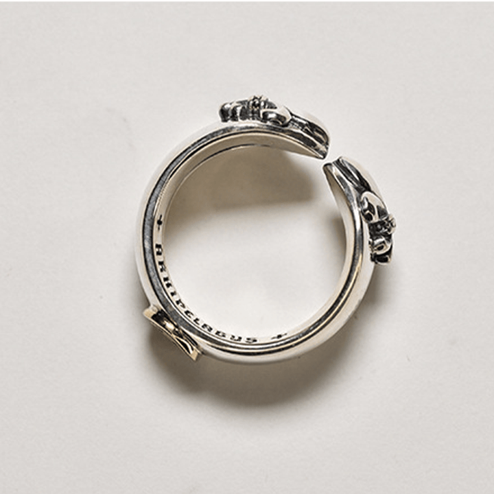 Christianartworkshop Medieval Retro Cross Iris Adjustable Ring - image 3