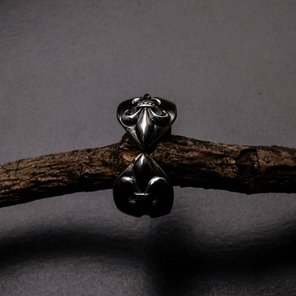 Christianartworkshop Medieval Retro Cross Iris Ring - image 3