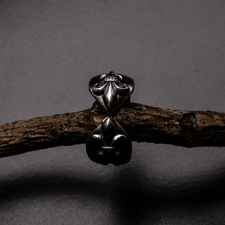 Christianartworkshop Medieval Retro Cross Iris Ring - image 3
