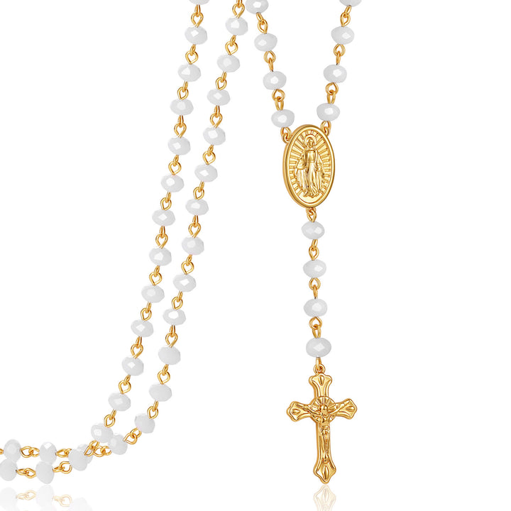 Christianartworkshop Virgin Mary Medal & Crucifix Pendant Necklace - image 15