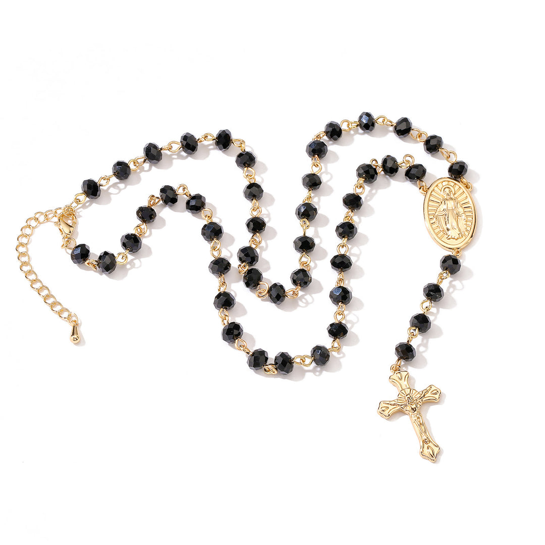 Christianartworkshop Virgin Mary Medal & Crucifix Pendant Necklace - image 8