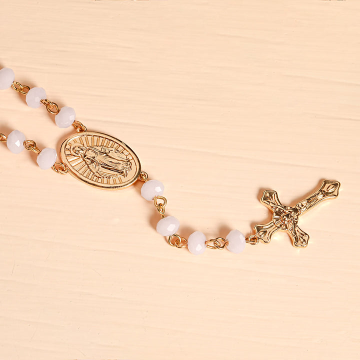 Christianartworkshop Virgin Mary Medal & Crucifix Pendant Necklace - image 10