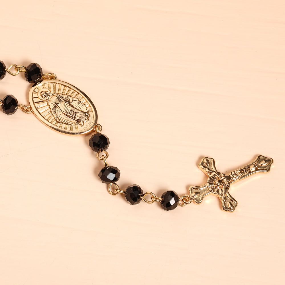 Christianartworkshop Virgin Mary Medal & Crucifix Pendant Necklace - image 2