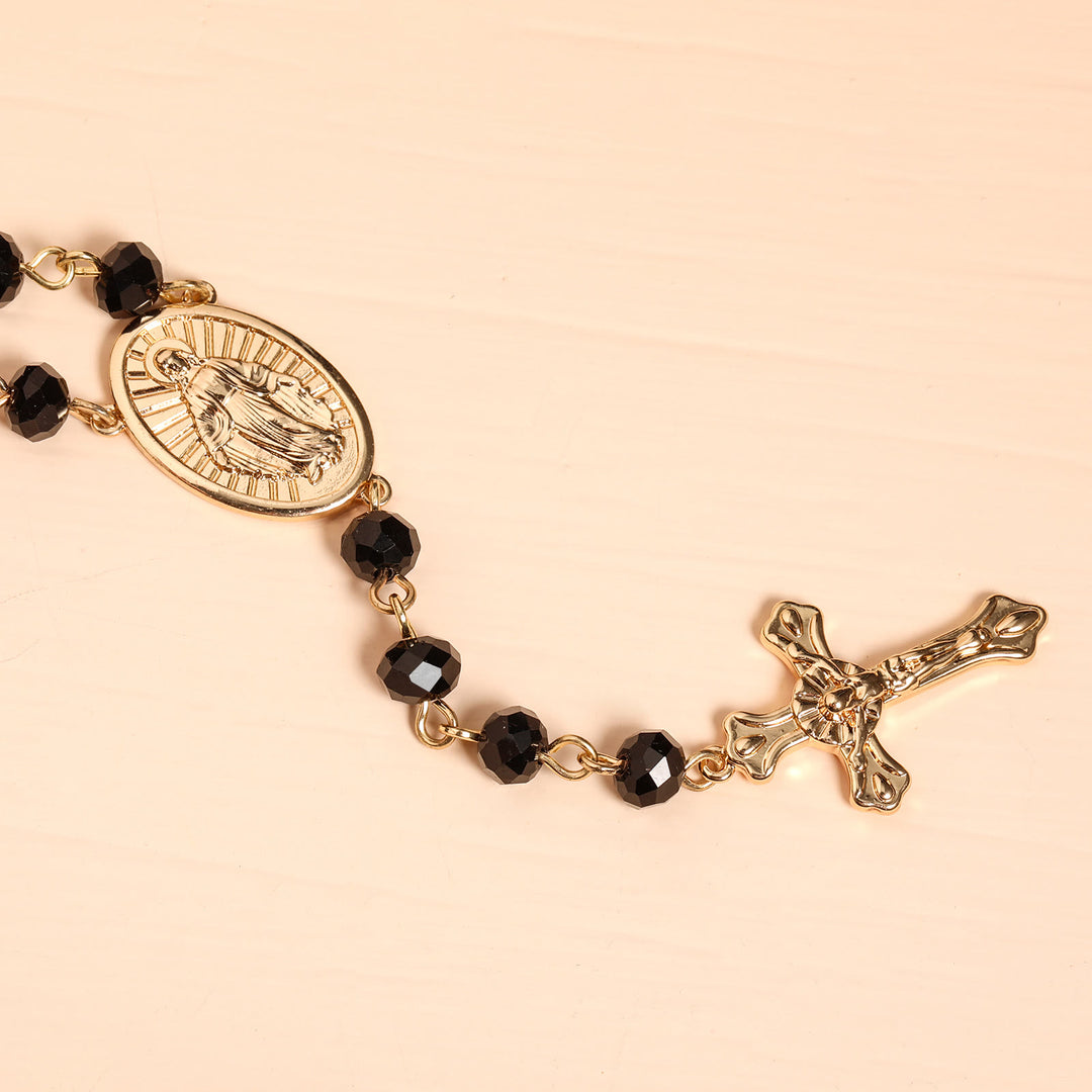Christianartworkshop Virgin Mary Medal & Crucifix Pendant Necklace - image 2