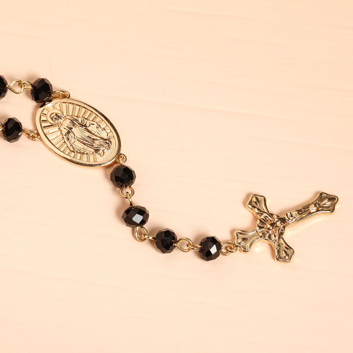 Christianartworkshop Virgin Mary Medal & Crucifix Pendant Necklace - image 2