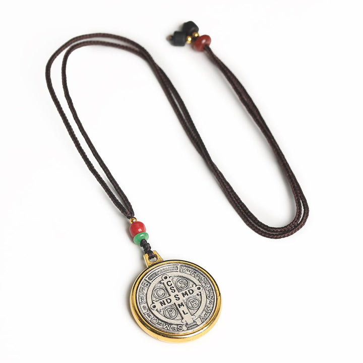 Christianartworkshop Classic St. Benedict Medallion Amulet Necklace - image 2