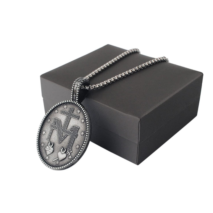 Christianartworkshop Miraculous Virgin Mary Medallion Pendant Necklace - image 3