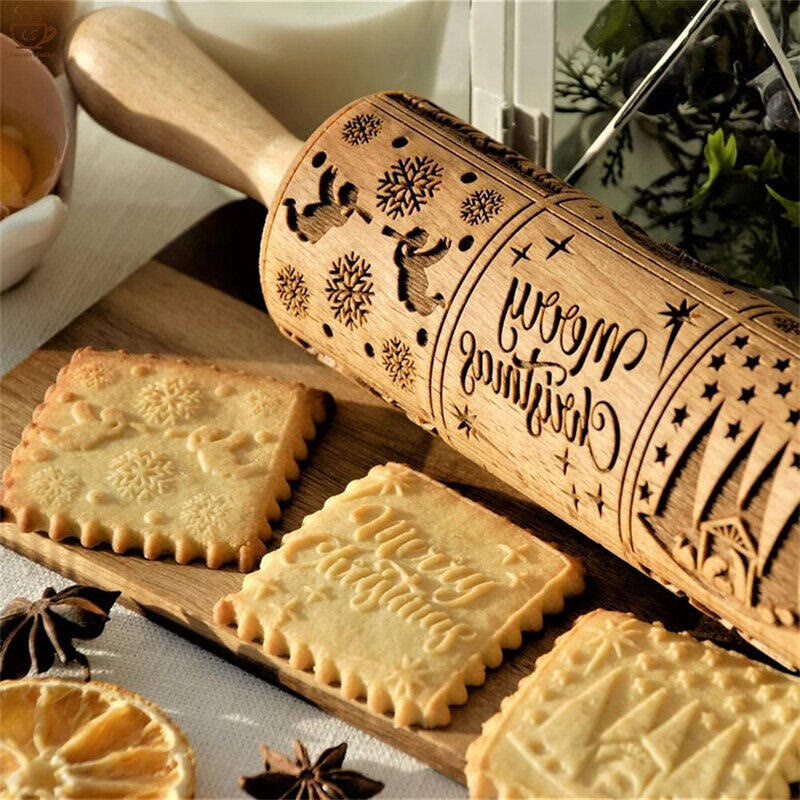 Christmas Wooden Rolling Pin - Christ Theme - image 1
