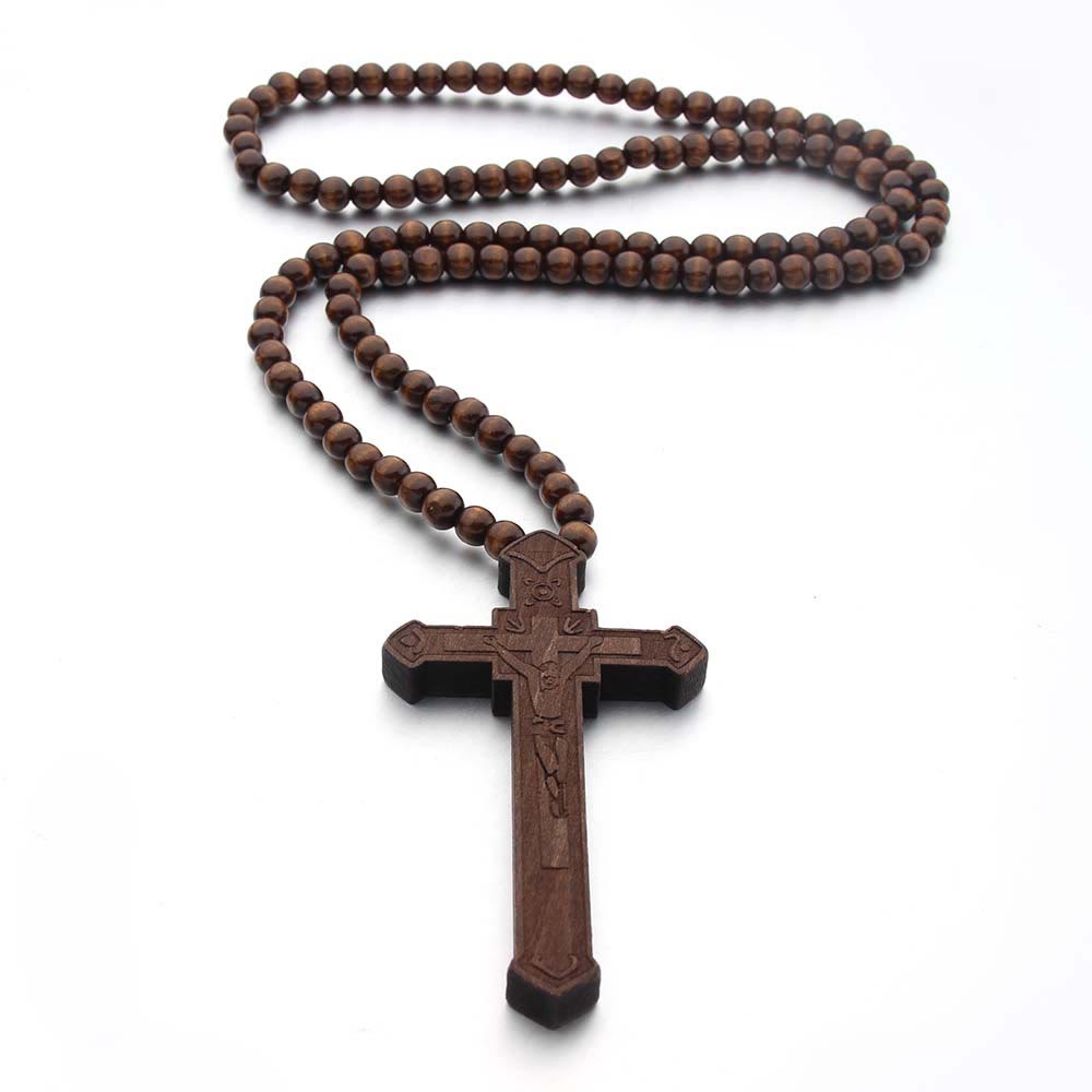 Christianartworkshop Jesus Cross Wooden Necklace - image 8
