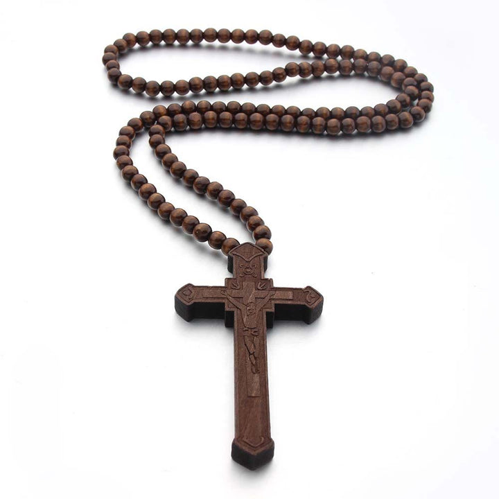 Christianartworkshop Jesus Cross Wooden Necklace - image 8