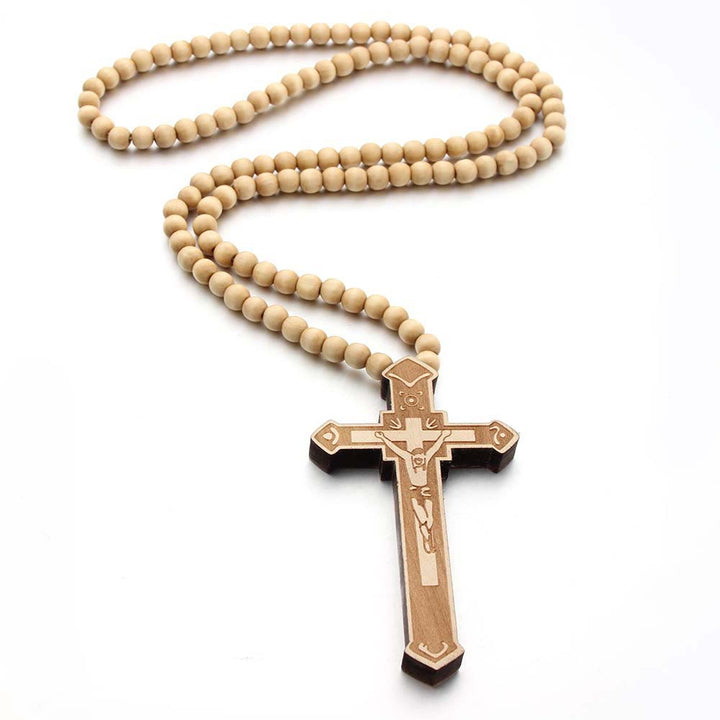 Christianartworkshop Jesus Cross Wooden Necklace - image 6