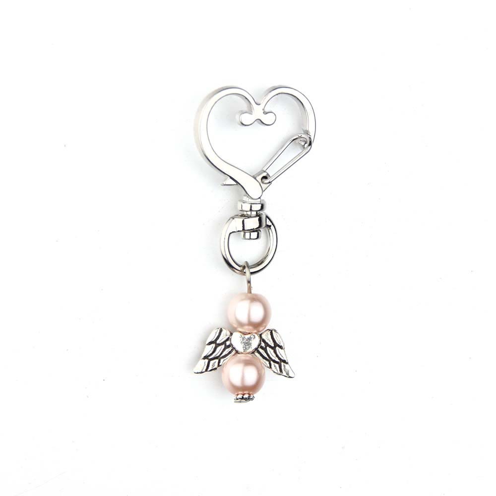 Christianartworkshop 6pcs/Set Angel Wing Pendant Heart Keychain - image 10