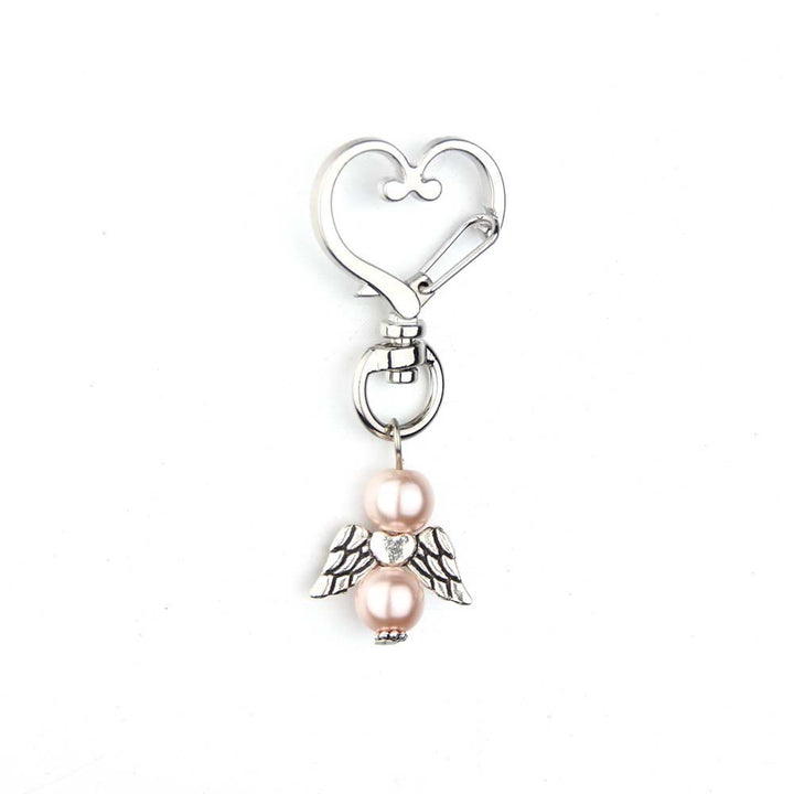 Christianartworkshop 6pcs/Set Angel Wing Pendant Heart Keychain - image 10
