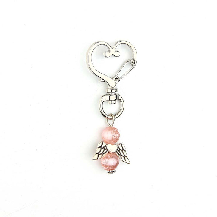 Christianartworkshop 6pcs/Set Angel Wing Pendant Heart Keychain - image 16