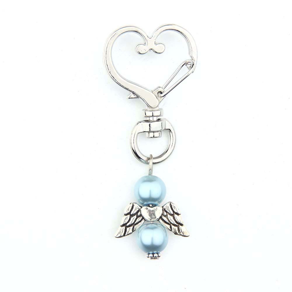 Christianartworkshop 6pcs/Set Angel Wing Pendant Heart Keychain - image 13