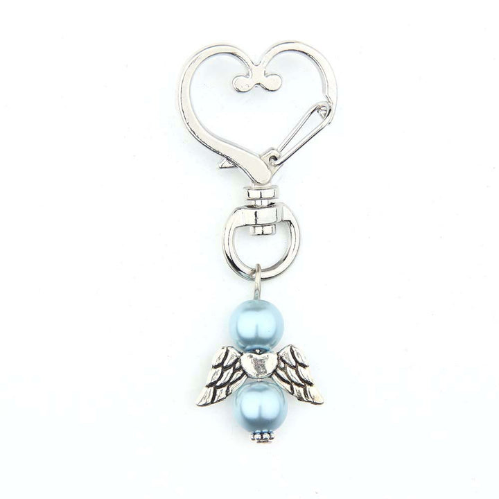 Christianartworkshop 6pcs/Set Angel Wing Pendant Heart Keychain - image 13