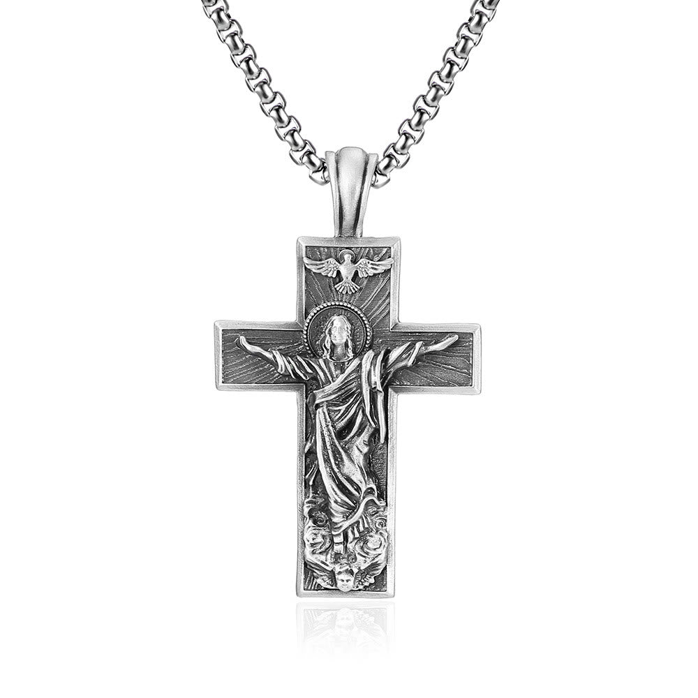 Christianartworkshopthe Jesus Ascension Cross Necklace - image 4