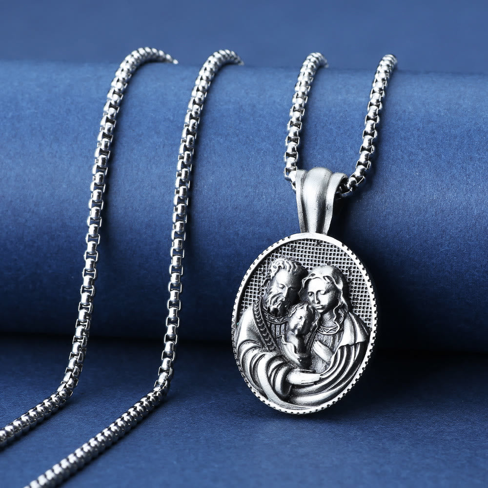 Christianartworkshopthe The Holy Family Amulet Necklace - The Holy Family - image 1