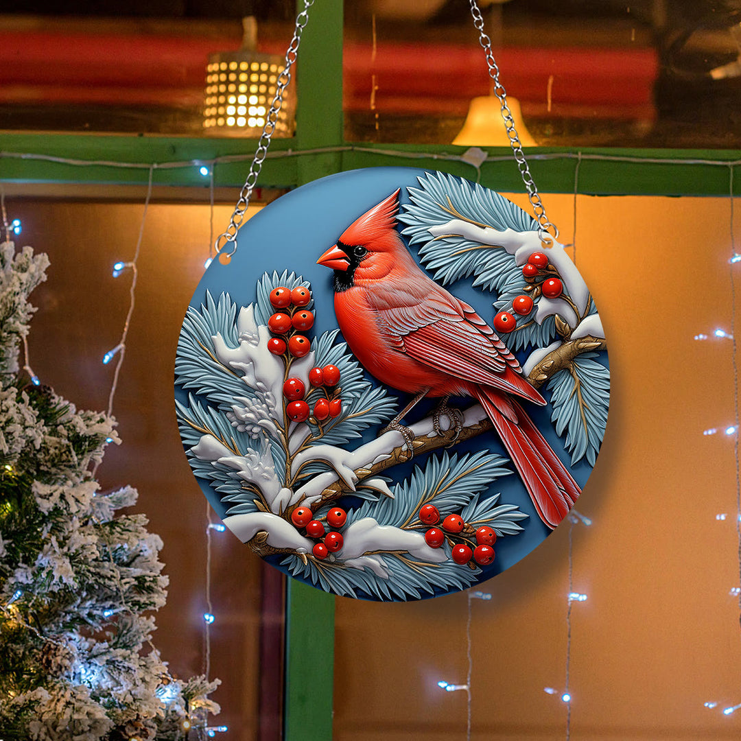 Christianartworkshop Realistic Styles Northern Cardinal Christian Hanging Ornaments A - Cardinal - image 1